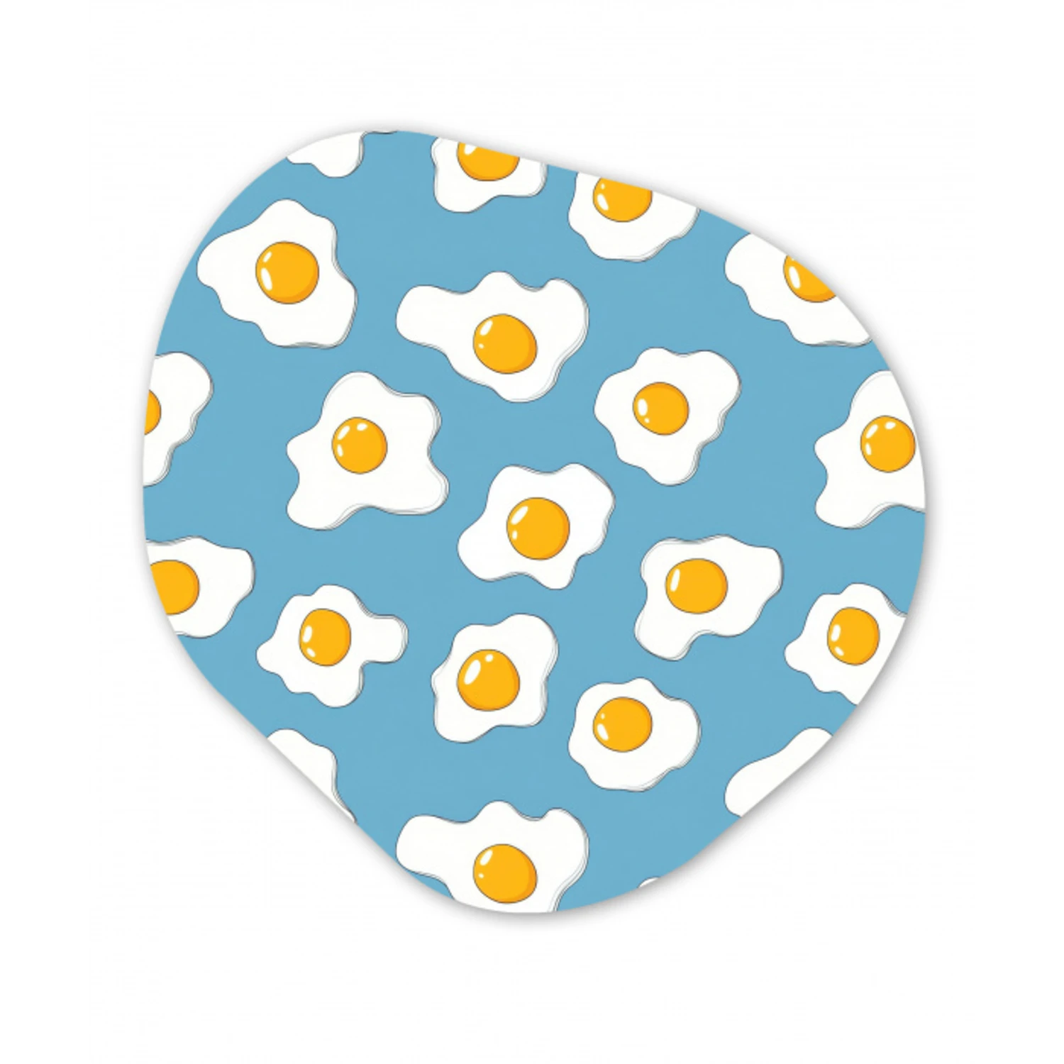 Eieren - Dooiers - Blauw Wandcirkel Organisch Forex 3mm klein 629 -3d