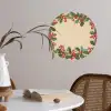 Hulstrand - Bessen - Beige Wandcirkel behangsticker klein -sfeer3