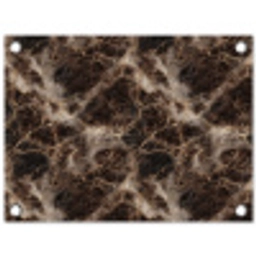 Bruin - Goud - Marmer tuinposter los doek klein 239 -3d
