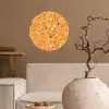 Terrazzo -  Patroon - Okergeel Wandcirkel behangsticker klein 186 -sfeer1