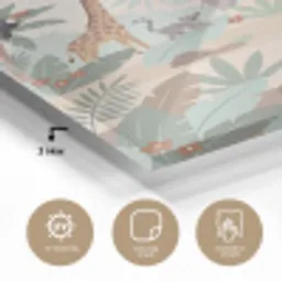 Jungle - Dieren - Groen plexiglas 5mm klein -sfeer2