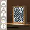 Abstract - Patroon - Blauw Light Box met kabel (Tafellamp) klein 925 -USP_NL