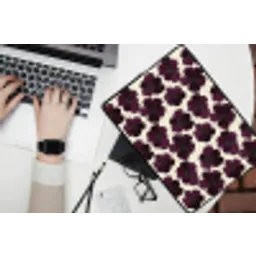 Bloemen - Aquarel - Paars laptophoes neopreen klein 279 -bureau