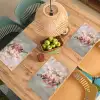 Bloem - Leeuwenbek - Roze - Stengel Placemat vinyl groot -zzsfeer5_Kitchenyeah-website