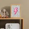 Bliksem - Roze - Stippen Light Box met kabel (Kinderlampje) klein -sfeer2_kind