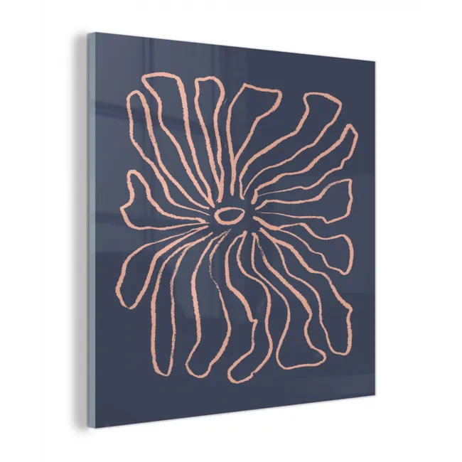 Bloemen - Bohemian - Roze - Pastel plexiglas 5mm klein -z3d