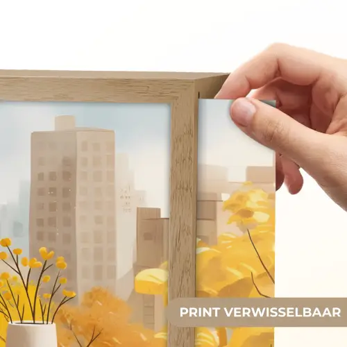 Thee - Boek - Thee - Herfst Light Box met batterij (Wandlamp) middel -USP_websiteprintNL