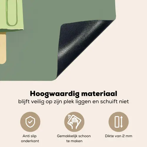 Groen - Waterijsje - Stokje - Illustratie Inductie beschemer met haakjes klein -ky-onderkant-nl