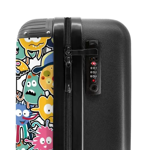 Beestjes met Grote Oogjes Koffer - NBS - Handbagage middel -slot