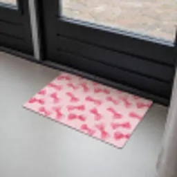 Strikken - Aquarel - Roze Deurmat klein 898 -sfeer2
