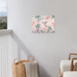 Kolibrie - Vliegen - Natuur - Illustratie - Kleurrijk tuinposter los doek klein -sfeer8