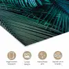 Inductie mat - Jungle - Inductie beschermer - Palmblad - Natuur poster papier klein -closeup_NL
