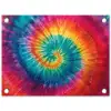 Regenboogkleuren - Tie dye - tuinposter los doek klein -3d