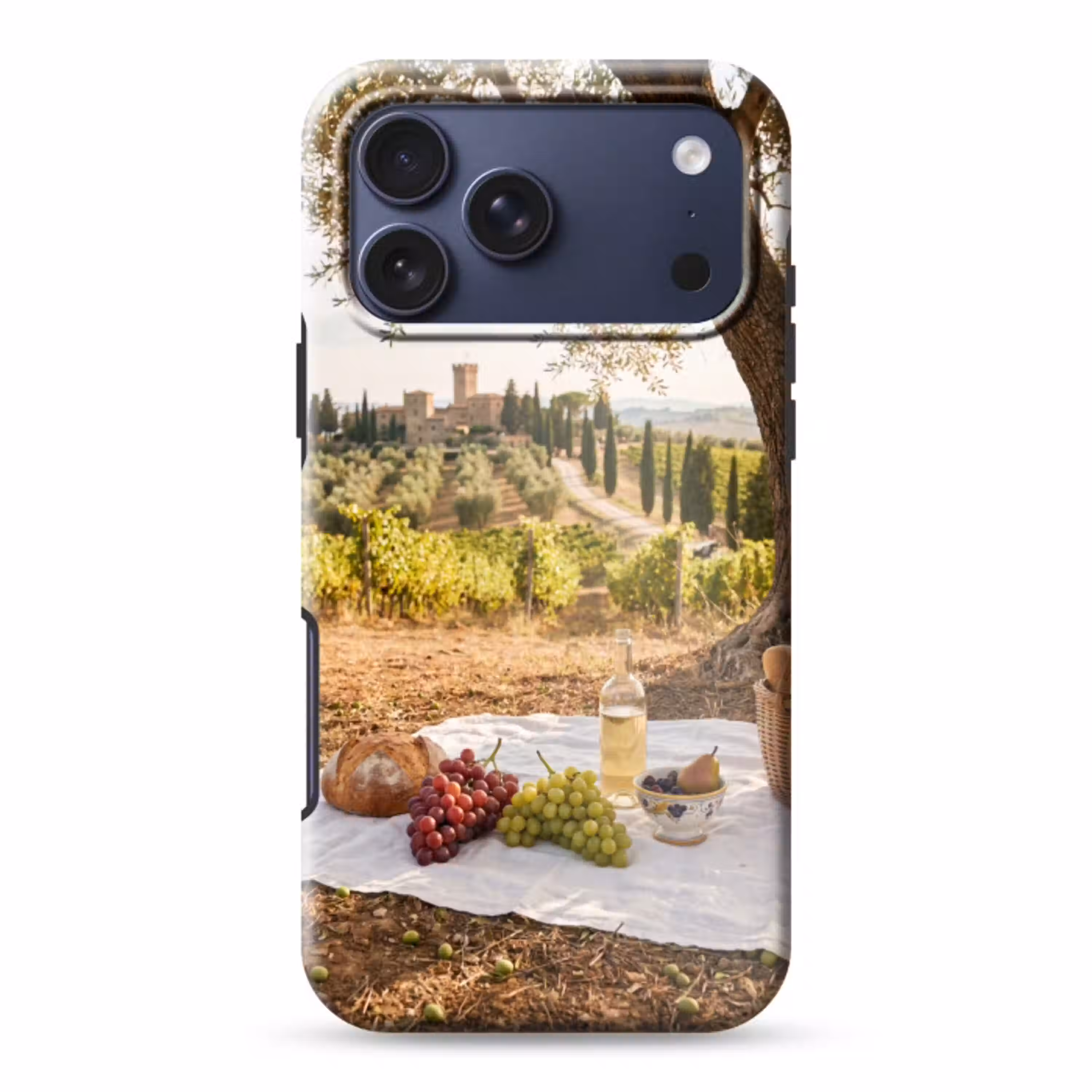 Picknick - Wijngaard - Landschap - Zomer - Eten Toughcase MagSafe Apple iPhone 17 Pro Max klein -3d