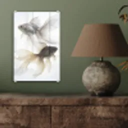 Goudvissen - Modern - Wit plexiglas 5mm klein -sfeer3
