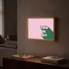 Groen - Teskt - This is art - Roze Light Box met batterij (Wandlamp) middel -sfeer1