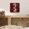 Sterren - Luipaardprint - Dream - Bordeaux plexiglas 5mm klein -sfeer4