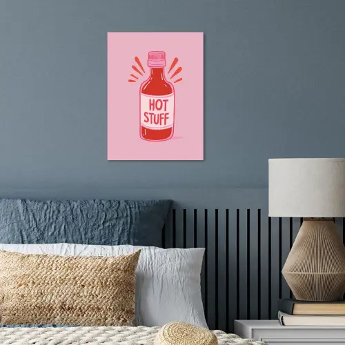 Pittig - Rood - Saus - Grafisch poster papier klein -sfeer2