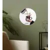 Koffie - Mok - Kan - Therapie Wandcirkel behangsticker klein -sfeer2