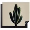 Cactus - Subtiel - Groen Inductie beschermer vinyl 3mm middel -3d