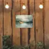 Groen - Modern - Abstract - Goud tuinposter los doek klein -sfeer1