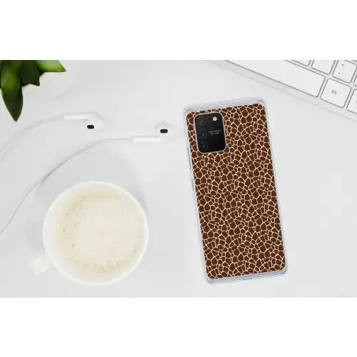 Patroon - Giraf - Bruin Telefoonhoesje Samsung Galaxy S10 Lite klein 364 -oordopS10Lite