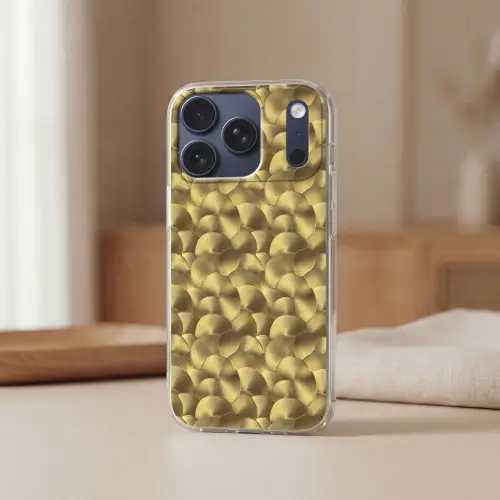 Modern - Cirkel - Goud Telefoonhoesje iPhone 17 Pro klein 878 -sfeer2