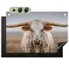 Longhorn - Grasveld - Dier Inductie beschemer met haakjes klein -3d