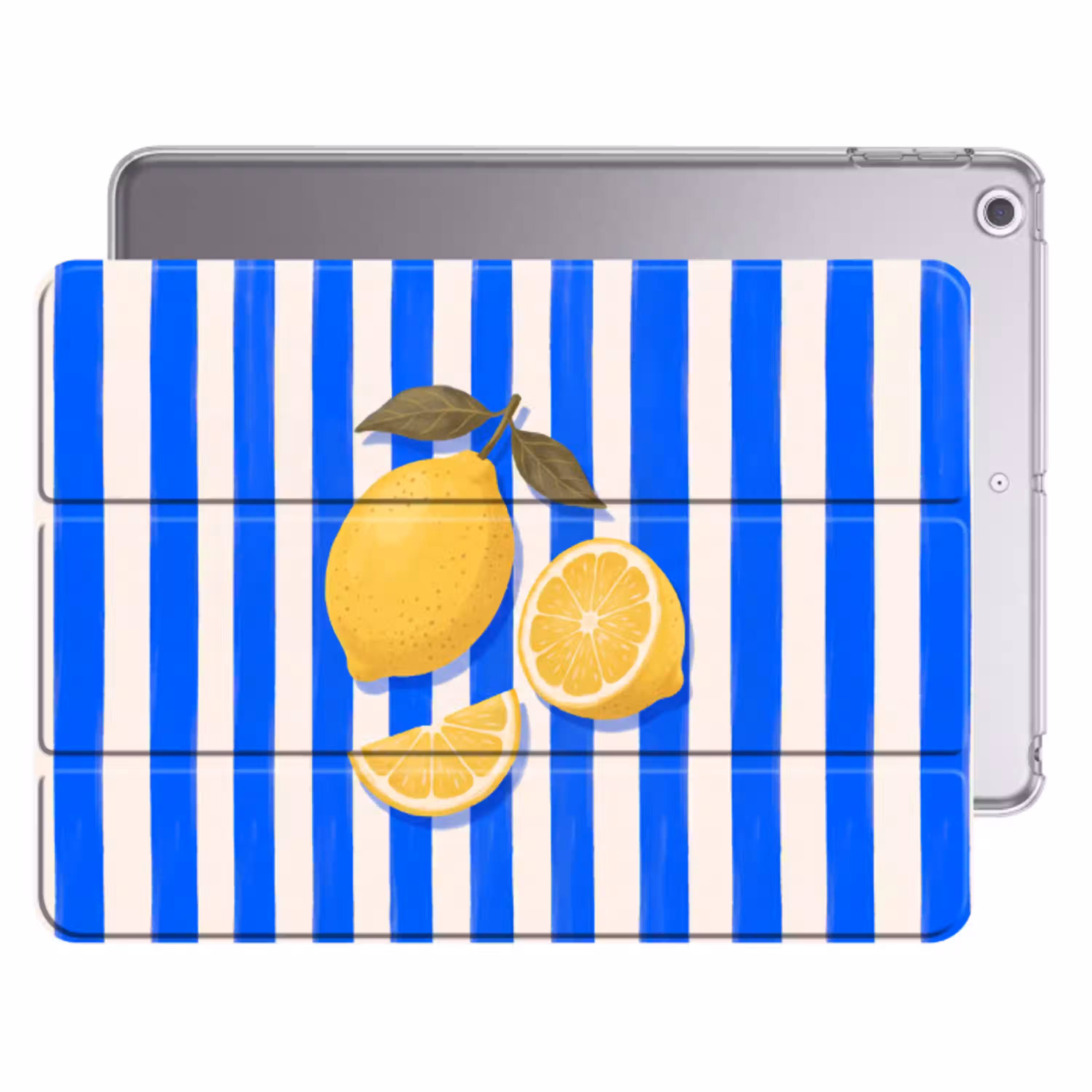 Fruit - Citroen - Zomer - Geel - Blauw Apple iPad 2017 middel -threedimensional_3d_global