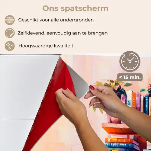 Planken - Boeken - Bladeren keuken achterwand spatscherm klein -spatscherm_NL