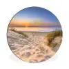 Duin - Zonsondergang - Horizon - Strand - Gras Wandcirkel aluminium klein -3d
