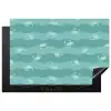 Zee - Dieren - Blauwe krab - Blauw Inductie beschermer vinyl 3mm klein 276 -3d