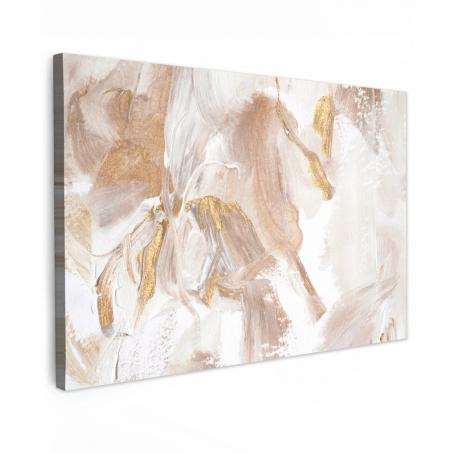 Verf - Wit - Abstract canvas 2cm klein -z3d