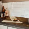 Glas - Ijskoffie - Schaduw - Bruin Inductie beschermer vinyl 3mm klein -sfeer3