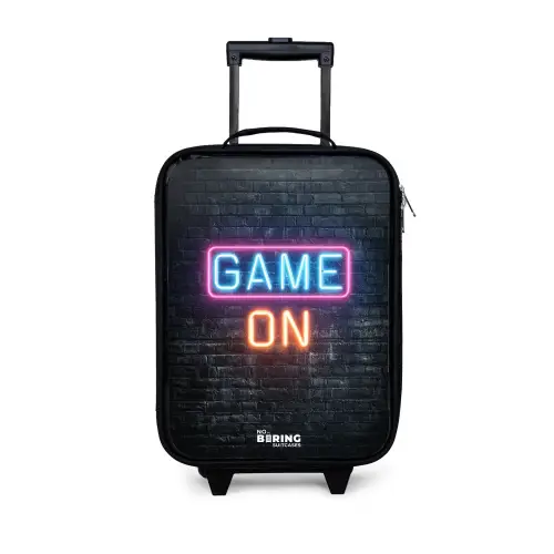 Game - Letters - Neon Kinderkoffer - Zwart klein -3d