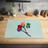 Lollys - Schaduw - Drie - Blauw Inductie beschermer vinyl 3mm klein -sfeer5