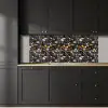 Geel - Kiezels - Glad keuken achterwand 2 middel 871 -sfeer1