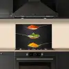 Kruiden - Lepel - Specerijen - Zwart - Italiaans keuken achterwand spatscherm klein -sfeer1