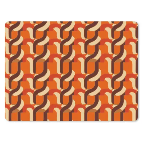 Retro - Modern - Kleurrijk muismat rubber klein 262 -3d