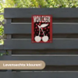 Kersen - Illustratie - Rood tuinposter los doek klein -sfeer3