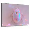 Kever - Metallic - Lichteffect - Roze Textielframe zwart klein -3d