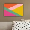 Driehoeken - Kleurrijk - Abstract canvas 2cm klein -sfeer3