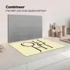 Oh hi - Geel - Monogram Inductie beschermer vinyl 3mm klein -wsfeer7_website