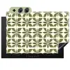 Botanisch - Retro - Groen Inductie beschemer met haakjes klein 777 -3d