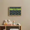 Bliksemschichten - Oranje - Dino - Patroon Light Box met batterij (Wandlamp kind) middel -sfeer2_kind