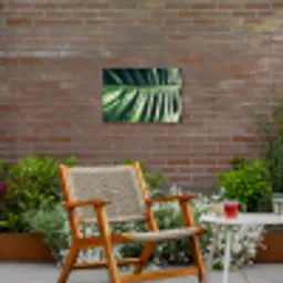 Bladeren - Tropisch - Jungle Tuinposter op houten frame 2 cm dik klein -sfeer3