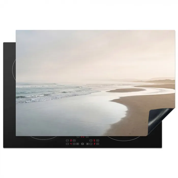 Kustlijn - Strand - Oceaan Inductie beschermer vinyl 3mm klein -3d