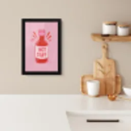 Pittig - Rood - Saus - Grafisch KitchenYeah - Keuken - Fotolijst klein -sfeer1