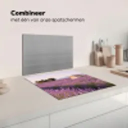 Lavendel - Landschap - Sereen - Paars Inductie beschermer vinyl 3mm middel -wsfeer7_website