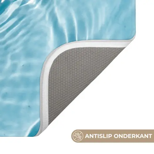 Water - Blauw - bubbels Badmat klein -USP_AntislipNL